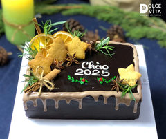 N701 (20-40-40) Brownie hình chữ nhật (Bánh giáng sinh/ Noel/ Christmas cake)