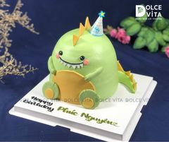 [622] (160) Bánh tạo hình khủng long xanh lá