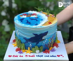 [945] (150) Bánh Kem Chủ Đề Đại Dương – Món Quà Từ Thế Giới Biển Cả