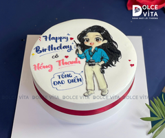 [3044] (120) Bánh vẽ chibi (phác họa theo hình chụp) quà tặng đặc biệt cho phái nữ