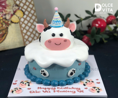 [2878] (150) Bánh kem tạo hình bò sữa đáng yêu