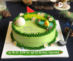 [2128] (180) Bánh kem chủ đề sân golf/ gôn