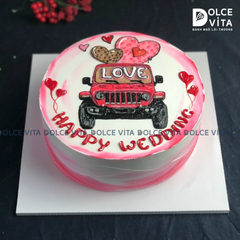 293 (80) Bánh vẽ xe Jeep cưới