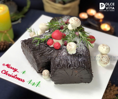 M030 Bánh khúc cây (Yule Log Cake for Christmas) cho Noel 2025