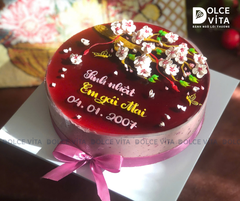011 (20) Mulberry Yogurt vẽ Hoa đào ngày Tết