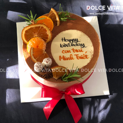 T004 - Tiramisu trang trí cam sấy, quế