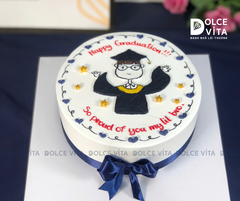 [1986] (60) Bánh Kem Vẽ hình Cử nhân Mừng Tốt Nghiệp