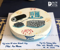 [2042] (250) Bánh vẽ logo cho kỷ niệm thành lập Doanh nghiệp