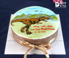 [1680] (100) Bánh kem khủng long bạo chúa T- rex