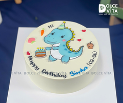 [1069] (60) Bánh Vẽ Khủng Long Dễ Thương – Bánh Sinh Nhật Bé Trai, Bé Gái