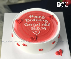 161 Bánh đơn giản tông đỏ