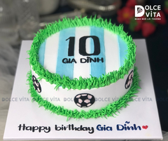 458 (80) Bánh chủ đề bóng đá, cầu thủ Messi