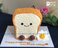 [3045] (130) Bánh tạo hình bánh mì sandwich và trứng ốp la theo yêu cầu
