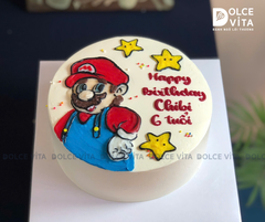 [3024] (70) Bánh sinh nhật vẽ Mario tặng bé
