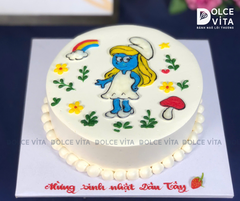 [1901] (80) Bánh kem vẽ Xì Trum – Thế giới tuổi thơ trên chiếc bánh ngọt