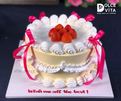 [2120]  (40-70-120-140) Bánh kem trang trí dâu tươi mát cho mọi dịp