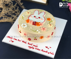 319 (40) Bánh vẽ hình thỏ và hoa đáng  yêu