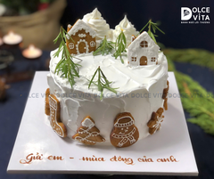 TD015 (70 - 100 - 140) Bánh giáng sinh/ Noel/ Christmas cake) trang trí bánh quy gừng