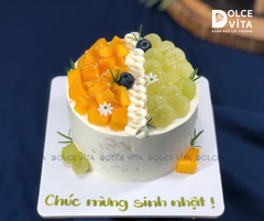[3053] (30) Bánh kem mini (bento) trang trí trái cây
