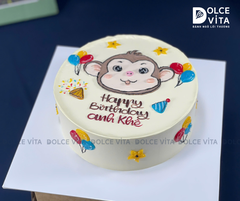 1025 (50) Bánh vẽ Chú khỉ cho bé trai tuổi Thân