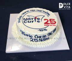 619 (80) Bánh vẽ logo, trang trí kỉ niệm thành lập trường Marie Curie