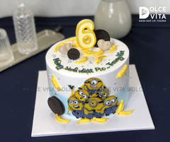 569 (180) Bánh  cao trang trí chủ đề Minions - Chuối