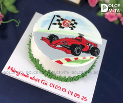[1906] (95) Bánh Kem Chủ Đề Xe Đua Công thức 1– Tăng Tốc Cùng Đam Mê