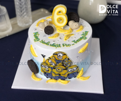 569 (180) Bánh  cao trang trí chủ đề Minions - Chuối