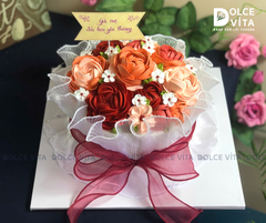 [3013] (SM80-120-180) Bánh kem bó hoa hồng - món quà vừa đẹp vừa ngon