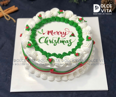 TD007 Bánh giáng sinh/ Noel/ Christmas cake phong cách retro, cổ điển