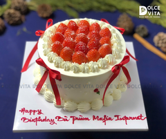 1015 (60-90-140-160) Berry Cake trang trí dâu tây