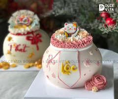 1063 Bánh Túi tiền Khai trương Thần tài - mèo Nhật Bản Maneki Neko