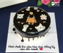 [1784] (100) Bánh kem in hình Hồng Tỷ để troll sinh nhật bạn bè, đồng nghiệp