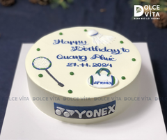 [2104] (70) Bánh kem vẽ cầu lông cho tay vợt