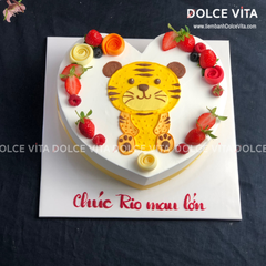 337 (60) Bánh vẽ chú hổ đáng yêu cho bé tuổi Dần