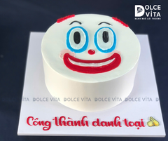 [2102] (30) Bánh kem vẽ người chú hề hài hước cho sinh nhật