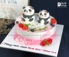 [1547] (180) Bánh tạo hình Gấu Panda cho sinh nhật bé