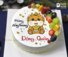 [1851] (70) Bánh kem vẽ hình chú rồng - tặng bé tuổi Thìn