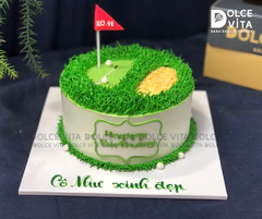 [996] (120) Bánh kem tái hiện sân golf/ gôn