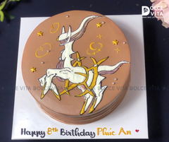[1040] (90) Bánh kem vẽ Pokemon Arceus theo sở thích của bé