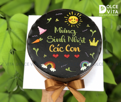 [495] Chocolate mousse vẽ chi tiết dễ thương (30-30-50-70)