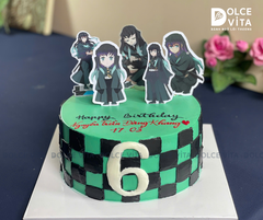 [2976] (150) Bánh kem chủ đề "Demon Slayer" – Mẫu Bánh Dành Cho Fan Anime và Muichiro Tokito