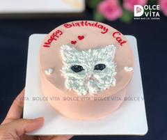 [2121] (30) Bánh vẽ hình chú mèo