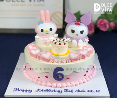 [1310] (150) Bánh tạo hình Melody & Kuromi – đôi bạn dễ thương cho tiệc sinh nhật ngọt ngào