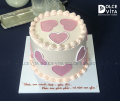 520 (60) Bánh cao vẽ hình trái tim