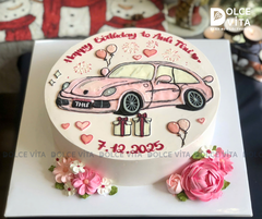 [1786] (80) Bánh Kem Vẽ Xe Porsche – Món Quà Biến Ước Mơ Thành Phiên Bản Ngọt Ngào