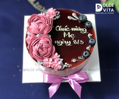 [1100] (30-30-50-70) Bánh mousse phô mai dâu tằm (Mulberry Yogurt) bắt hoa kem ngày 8.3