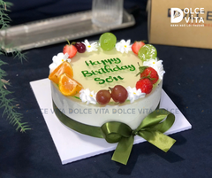021 Green Tea Lemon - Bánh mousse trà xanh chanh mát lạnh