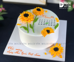 [2068] (65) Bánh trang trí hoa hướng dương cho các dịp chúc mừng, tri ân