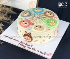 [1486] (90) Bánh kem vẽ Labubu - món quà dễ thương cho bé yêu